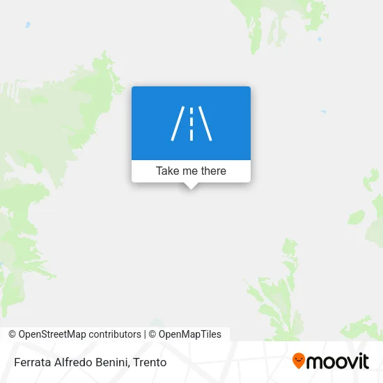 Ferrata Alfredo Benini map