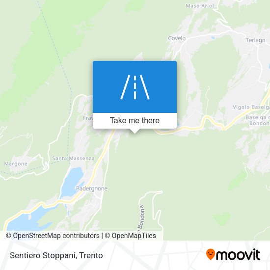 Sentiero Stoppani map