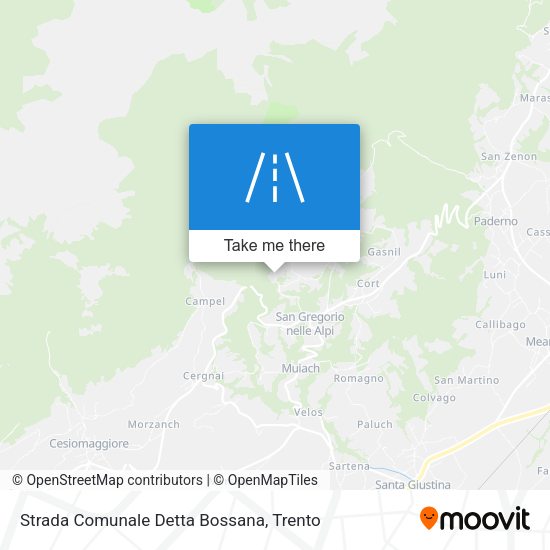 Strada Comunale Detta Bossana map