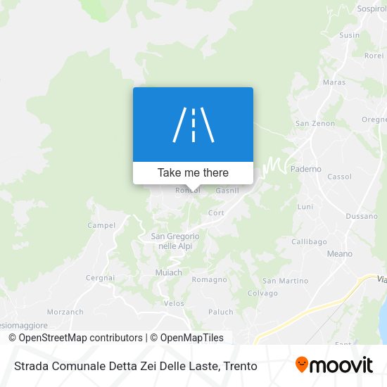 Strada Comunale Detta Zei Delle Laste map