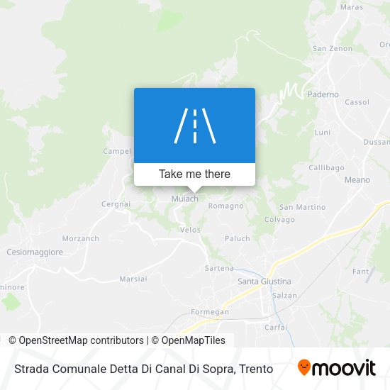 Strada Comunale Detta Di Canal Di Sopra map