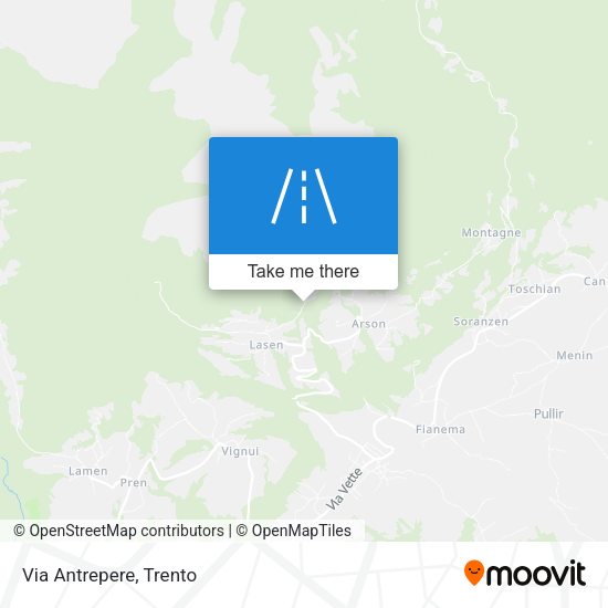 Via Antrepere map