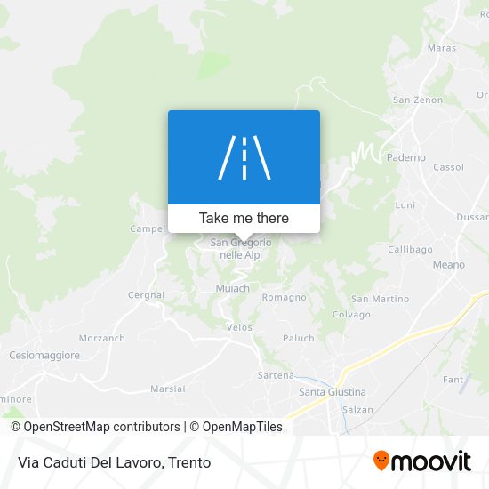 Via Caduti Del Lavoro map