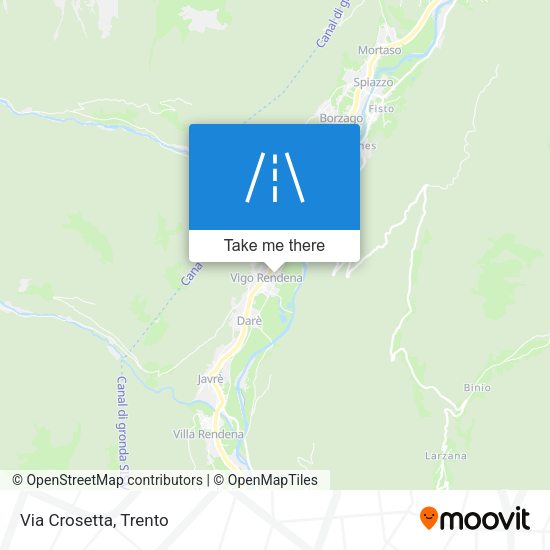 Via Crosetta map