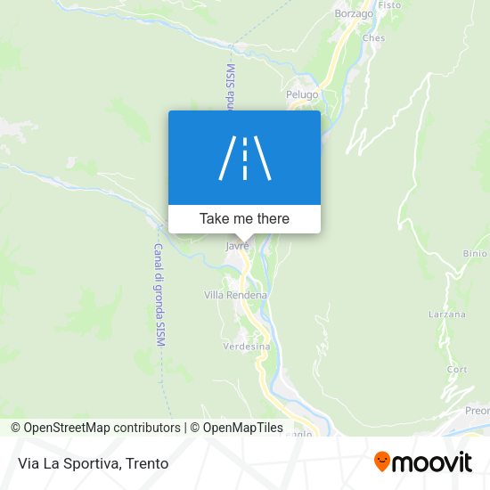 Via La Sportiva map
