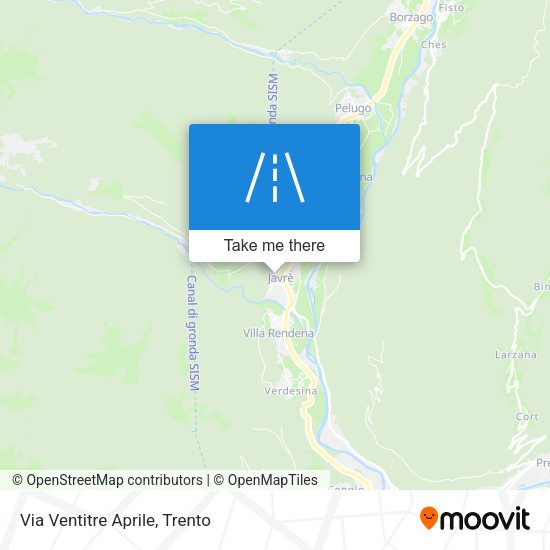 Via Ventitre Aprile map