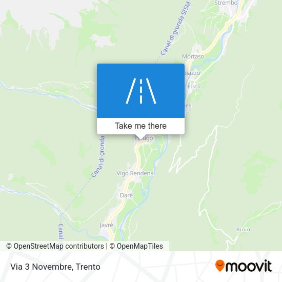 Via 3 Novembre map
