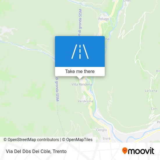 Via Del Dòs Dei Còle map
