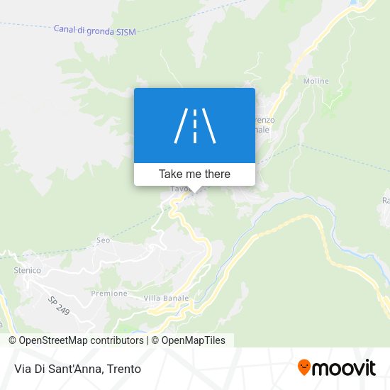 Via Di Sant'Anna map