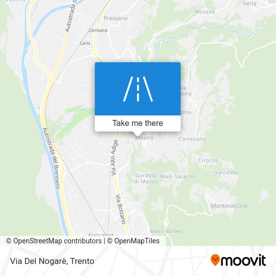 Via Del Nogarè map