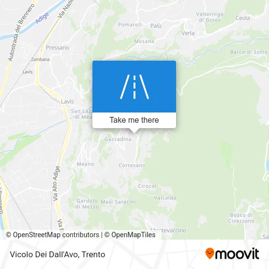 Vicolo Dei Dall'Avo map