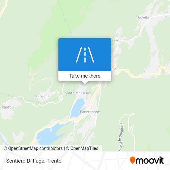 Sentiero Di Fugé map