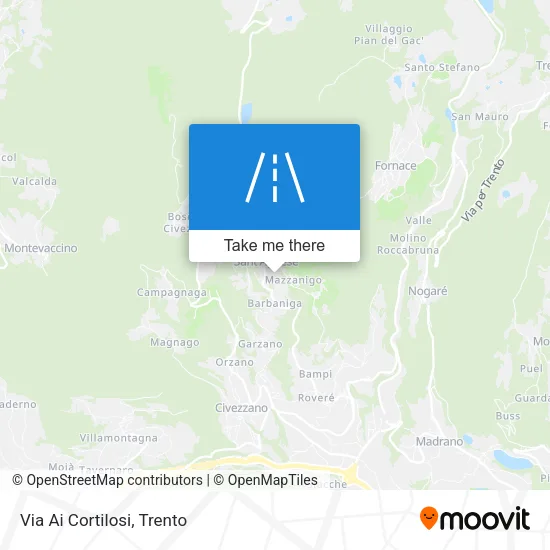 Via Ai Cortilosi map