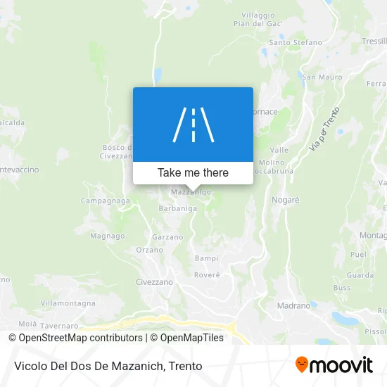 Vicolo Del Dos De Mazanich map