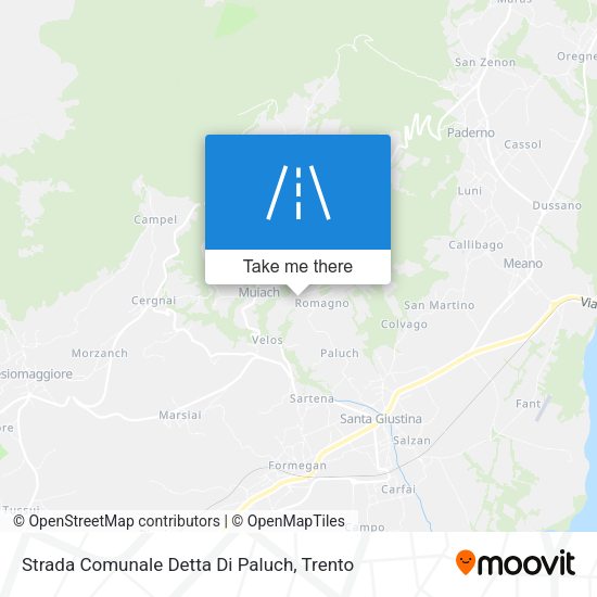 Strada Comunale Detta Di Paluch map