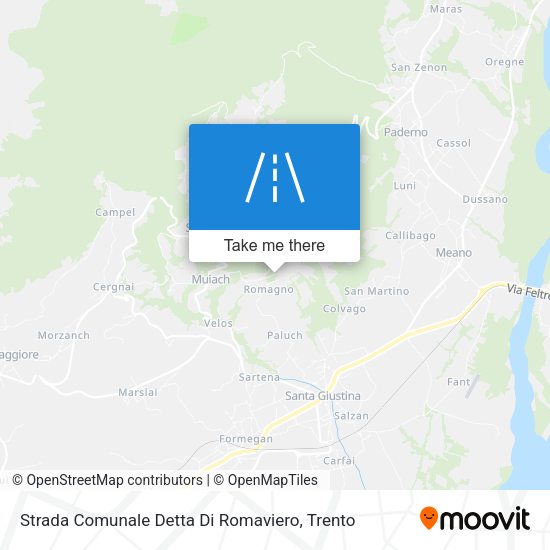 Strada Comunale Detta Di Romaviero map