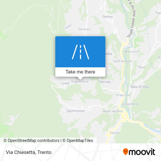 Via Chiesetta map