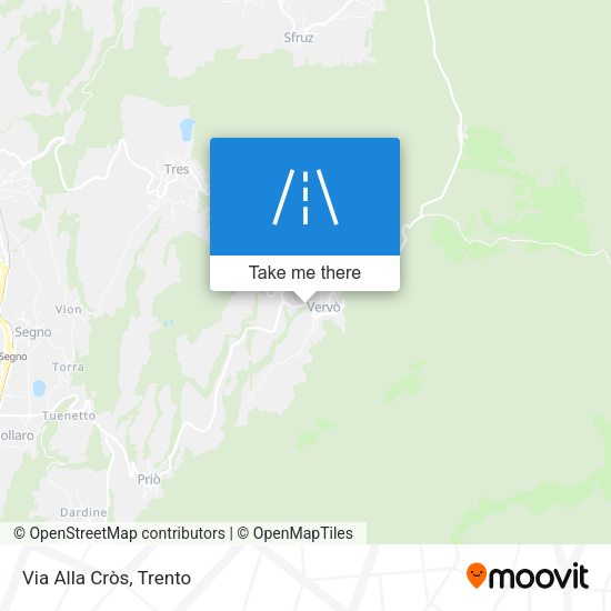 Via Alla Cròs map