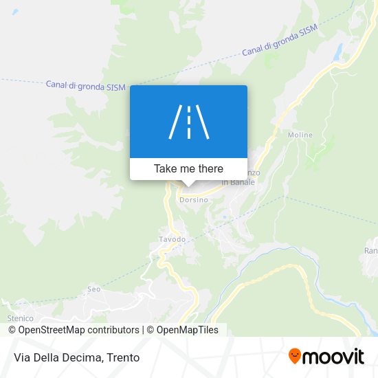 Via Della Decima map