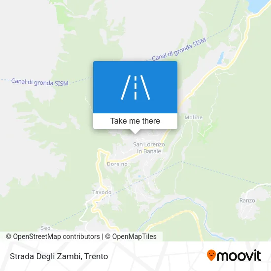 Strada Degli Zambi map