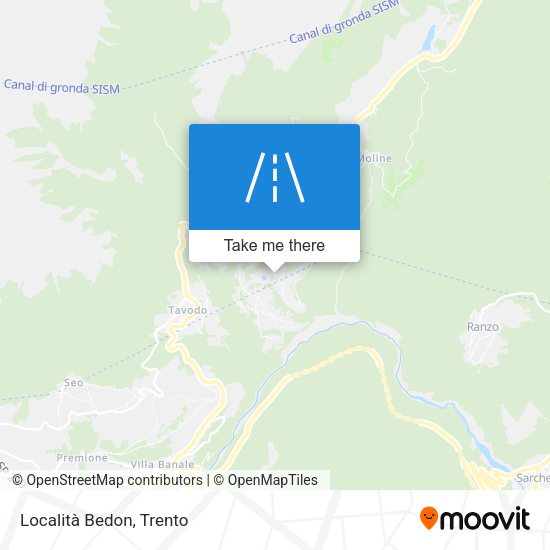 Località Bedon map
