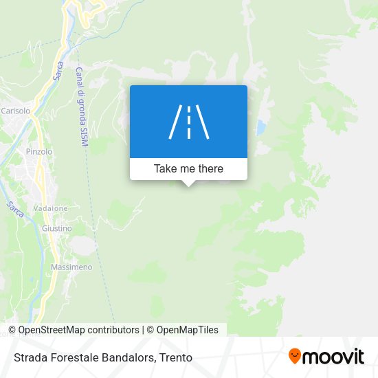 Strada Forestale Bandalors map