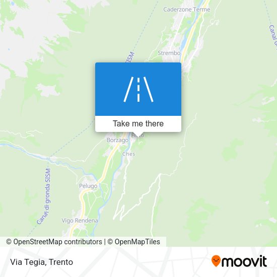 Via Tegia map