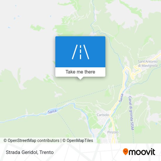 Strada Geridol map