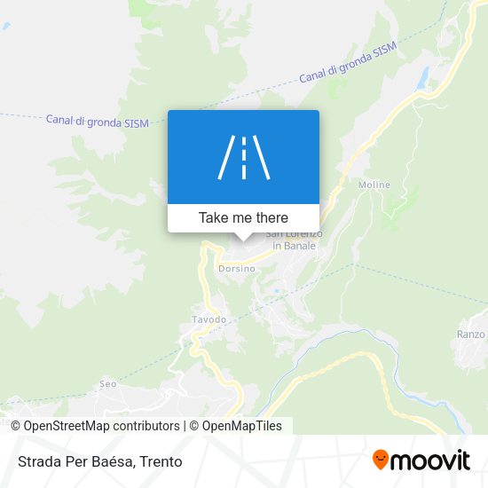 Strada Per Baésa map