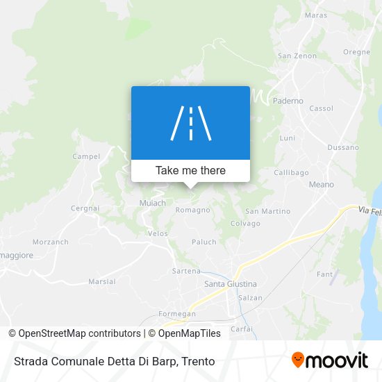 Strada Comunale Detta Di Barp map