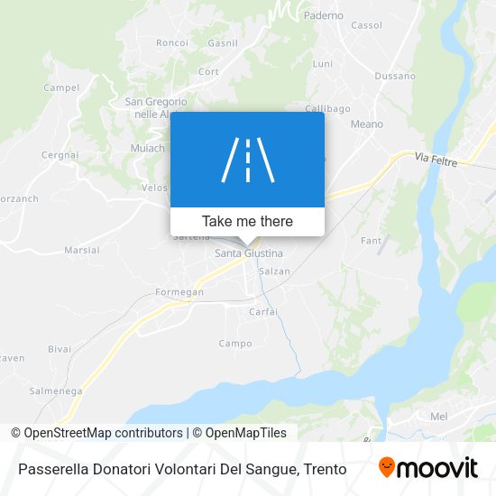 Passerella Donatori Volontari Del Sangue map