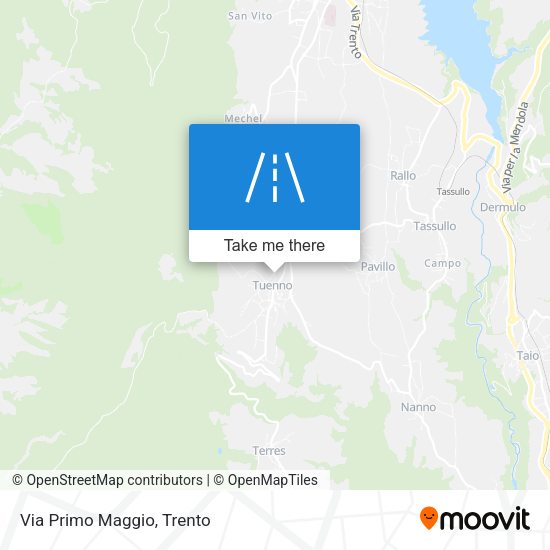 Via Primo Maggio map