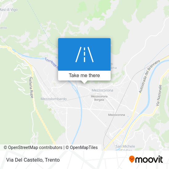 Via Del Castello map