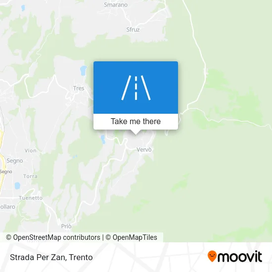Strada Per Zan map