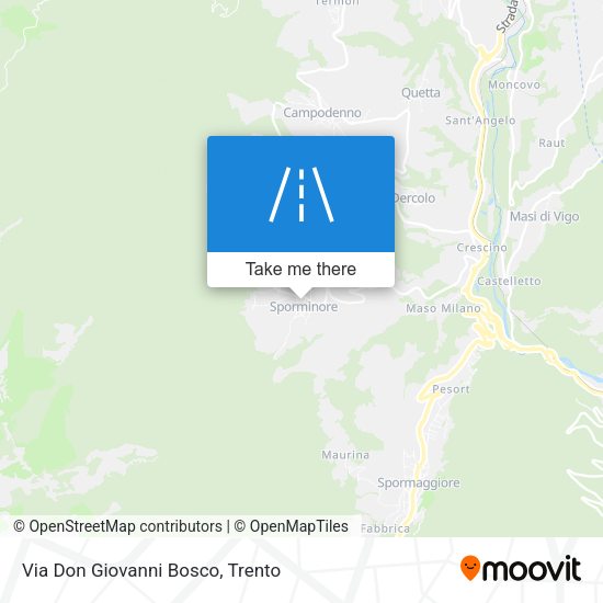 Via Don Giovanni Bosco map