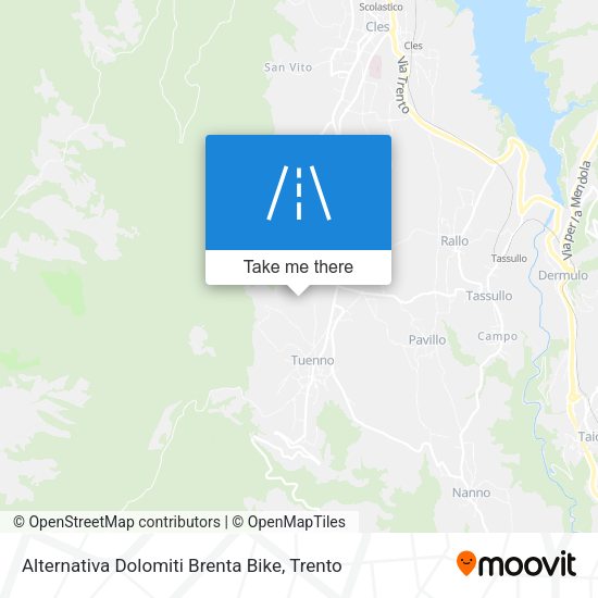 Alternativa Dolomiti Brenta Bike map