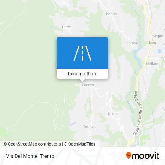 Via Del Monte map
