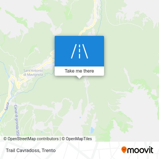 Trail Cavradoss map