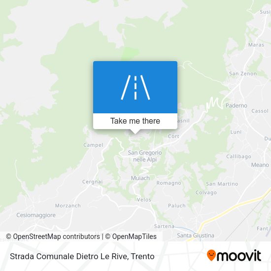 Strada Comunale Dietro Le Rive map