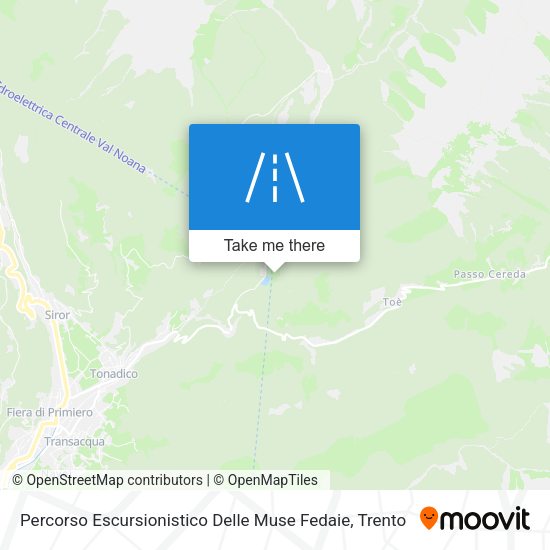 Percorso Escursionistico Delle Muse Fedaie map