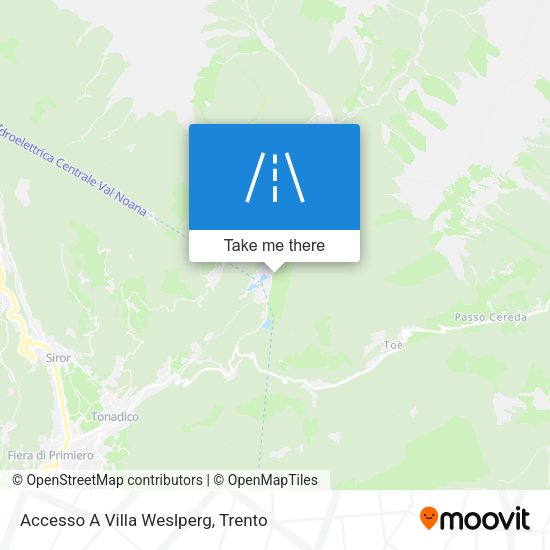 Accesso A Villa Weslperg map