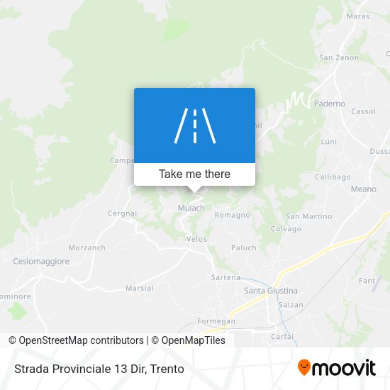 Strada Provinciale 13 Dir map