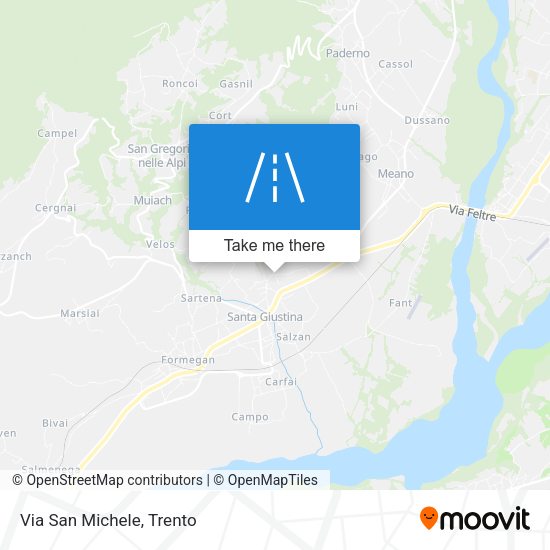 Via San Michele map