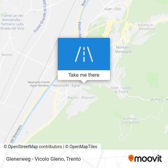 Glenerweg - Vicolo Gleno map