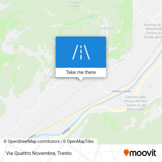Via Quattro Novembre map