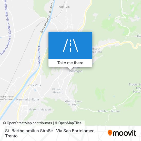 St.-Bartholomäus-Straße - Via San Bartolomeo map