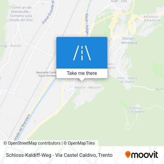Schloss-Kaldiff-Weg - Via Castel Caldivo map