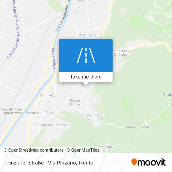 Pinzoner Straße - Via Pinzano map