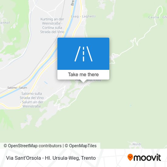Via Sant'Orsola - Hl. Ursula-Weg map