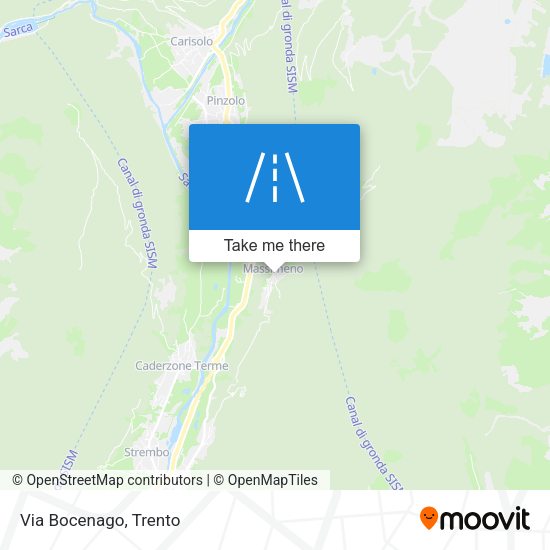 Via Bocenago map
